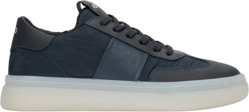 Estro Dames Marineblauwe Winter Lage Sneakers met Bontvoering