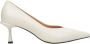 Estro Dames Melkachtig-Beige Echt Leren Pumps met Puntige Neus Er00115098 Beige Dames - Thumbnail 1