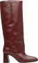 Estro Dames Oversized Laarzen gemaakt van Bourgondisch Echt Leer Er00114318 Red Dames - Thumbnail 1