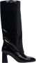 Estro Dames Oversized Laarzen gemaakt van Zwart Lakleer Er00113574 Black Dames - Thumbnail 1