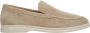 Estro Dames Sand Beige Natuurlijke Velours Loafers Er00113365 - Thumbnail 1