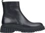 Estro Dames Zwarte Leren Enkellaarzen Geïsoleerd met Bont Er00114926 Black Dames - Thumbnail 1