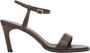Estro Donkerbruine Sandalen met Hak - Thumbnail 1