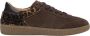Estro Donkerbruine Sneakers met Dierenprint - Thumbnail 1