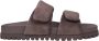 Estro Donkerbruine Velours Slippers - Thumbnail 1