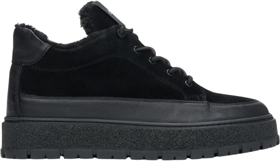 Estro Fur-Lined High-Top Sneakers