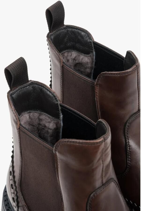 Estro Chelsea boots '60616-00' bruin - Foto 5