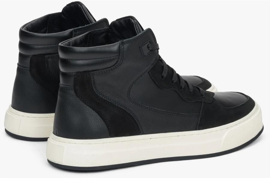 Estro High-Top Zwarte Sneakers