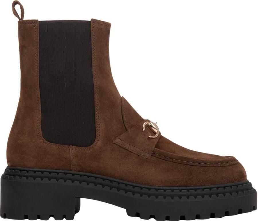 Estro Italiaanse Velours Chelsea Boots