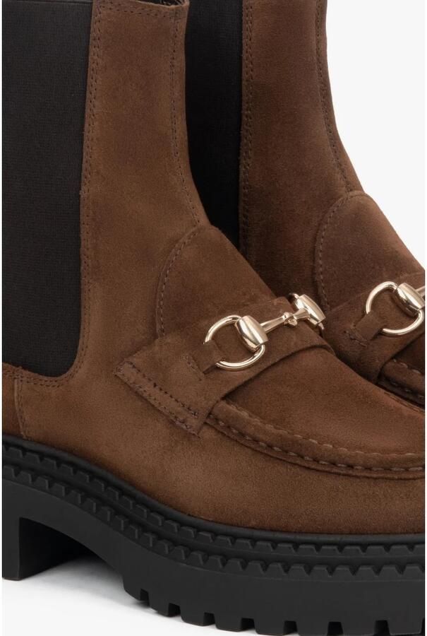 Estro Italiaanse Velours Chelsea Boots - Foto 2