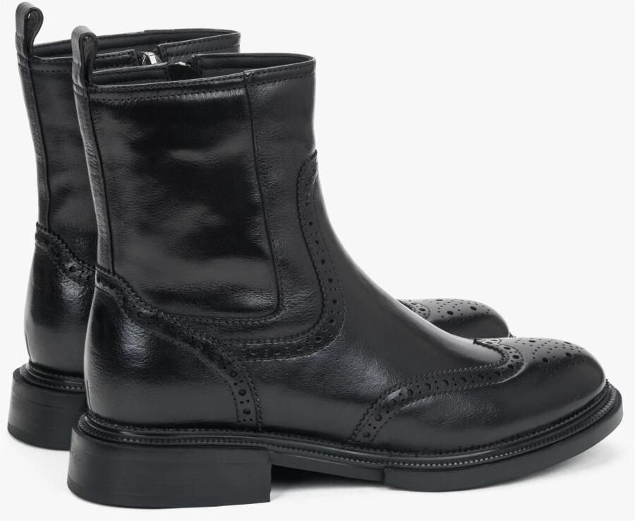 Estro Klassieke Brogue Enkellaarzen - Foto 4