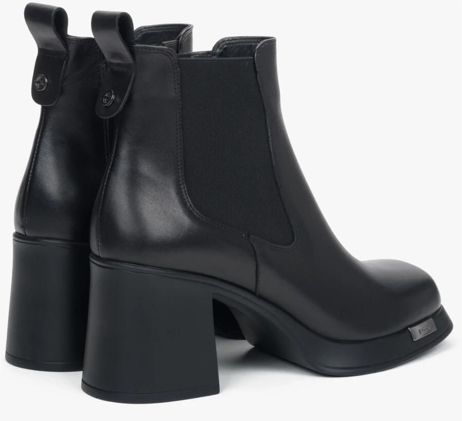 Estro Leren Enkellaarsjes met Blokhak