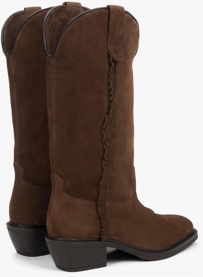 Estro Premium Italiaans Velours Hoge Cow laarzen - Foto 2