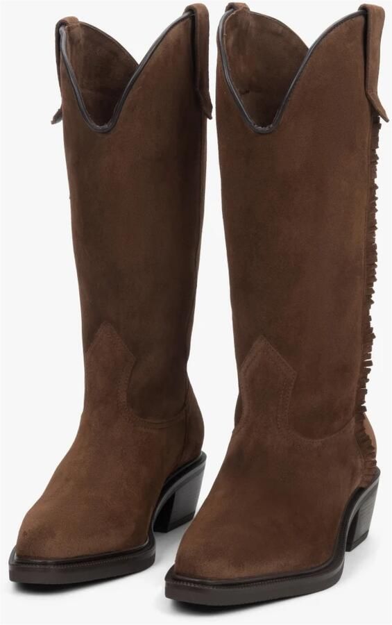 Estro Premium Italiaans Velours Hoge Cowboylaarzen - Foto 2