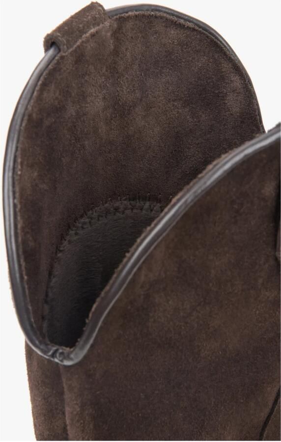 Estro Premium Italiaans Velours Lange Cow laarzen - Foto 2