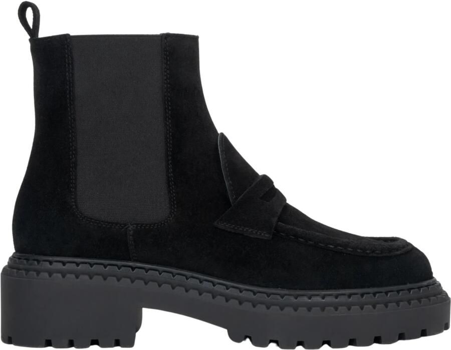 Estro Premium Italiaanse Velours Chelsea Laarzen