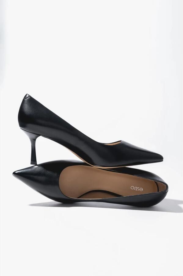 Estro Pumps met lage hak en puntige neus - Foto 2