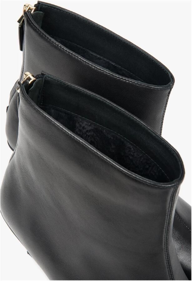 Estro Zwarte enkellaarsjes voor dames van echt leer met lage hak Er00118734 - Foto 2