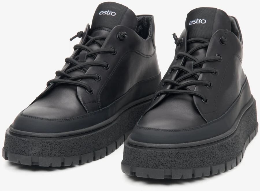 Estro Zwarte High-Top Sneakers
