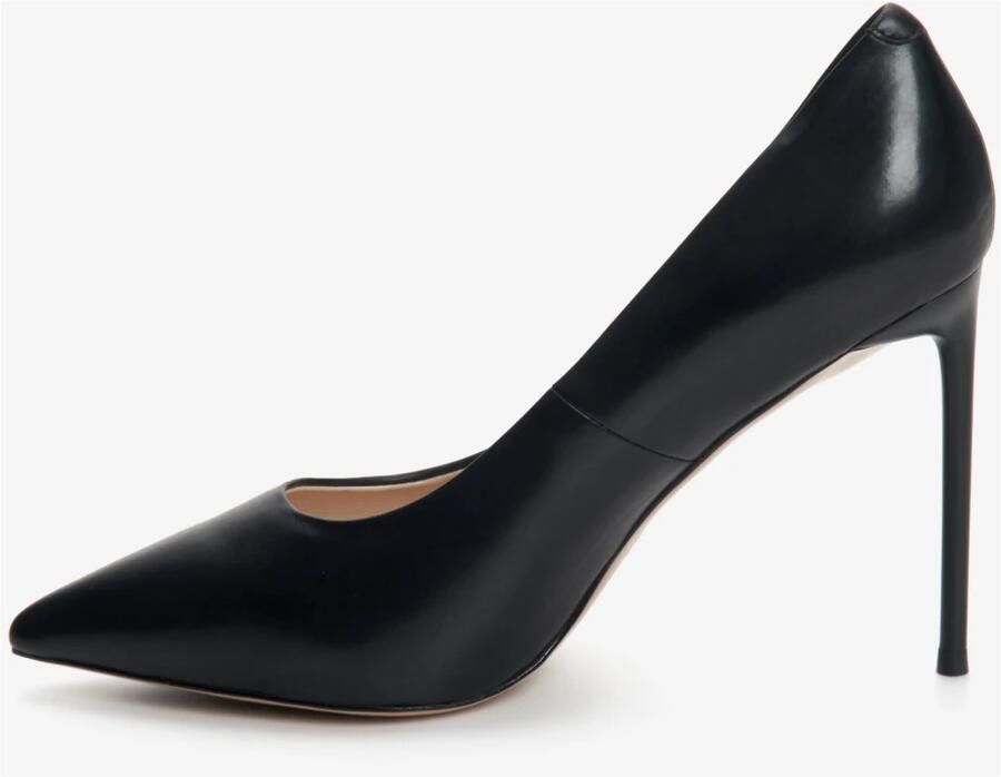 Estro Zwarte Leren Pumps met Puntneus - Foto 3