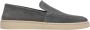 Estro Grijze loafers voor heren gemaakt van premium Italiaans echt velours Gray Heren - Thumbnail 1