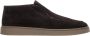 Estro Heren Donkerbruine Hoge Mocassins gemaakt van Premium Italiaans Echt Velours Brown Heren - Thumbnail 1