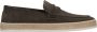 Estro Heren Donkerbruine Mocassins gemaakt van Echt Italiaans Velours Er00115090 Brown Heren - Thumbnail 1