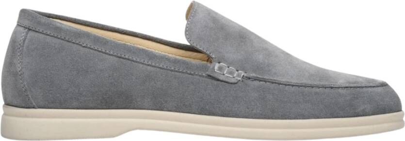 Estro Heren Grijze Velours Loafers voor Lente Er00112920 Gray Heren