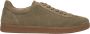 Estro Heren Khaki Sneakers gemaakt van Premium Italiaans Echt Velours - Thumbnail 1