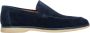 Estro Heren marineblauwe loafers gemaakt van echt velours voor de herfst Blue Heren - Thumbnail 1