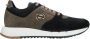 Estro Heren Zwart & Bruin Velours Sneakers met Elastische Zool Er00114572 Multicolor Heren - Thumbnail 1