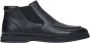 Estro Heren Zwarte Slip-On Chelsea Laarzen gemaakt van Echt Leer Black Heren - Thumbnail 1