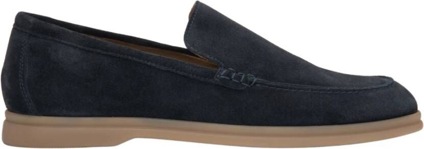 Estro Marineblauwe Loafers