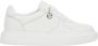 Estro Witte leren sneakers met flexibele zool - Thumbnail 1