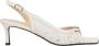 Estro Witte slingback sandalen met hak en decoratieve kant voor vrouwen - Thumbnail 1