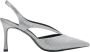 Estro Zilveren Slide Sandalen met Strass - Thumbnail 1