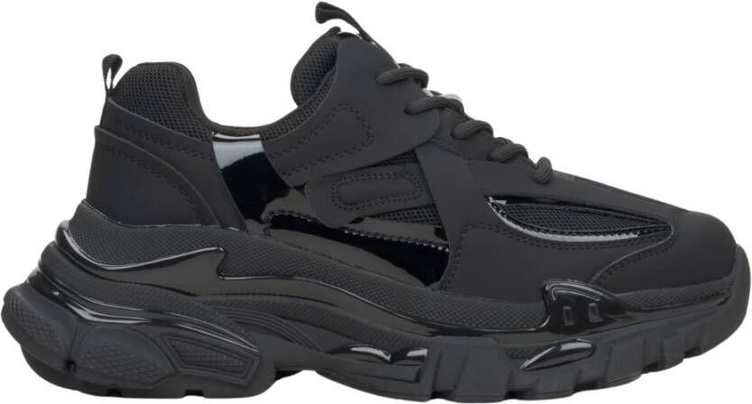 Estro Zwarte Lage Sneakers voor Vrouwen met een Chunky Platform ES8 Er00115758 - Foto 2