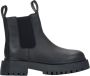 Estro Zwarte leren Chelsea boots met lage schacht - Thumbnail 1
