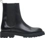 Estro Zwarte leren enkellaarsjes voor dames met decoratieve perforaties Black Dames - Thumbnail 1