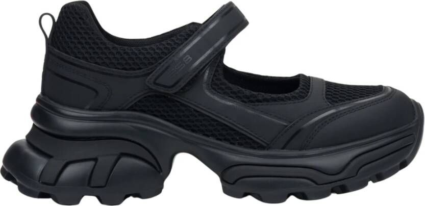 Estro Zwarte Sandal-Stijl Sneakers