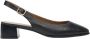 Estro Zwarte Slingback Pumps met Lage Hak - Thumbnail 1