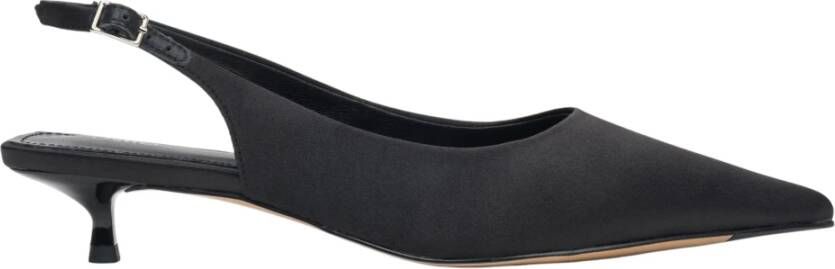 Estro Zwarte Slingback Pumps voor vrouwen gemaakt van zachte stoffen