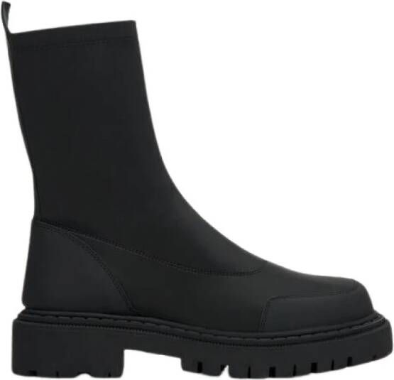 Estro Zwarte Slip-on Enkellaarsjes Black Dames