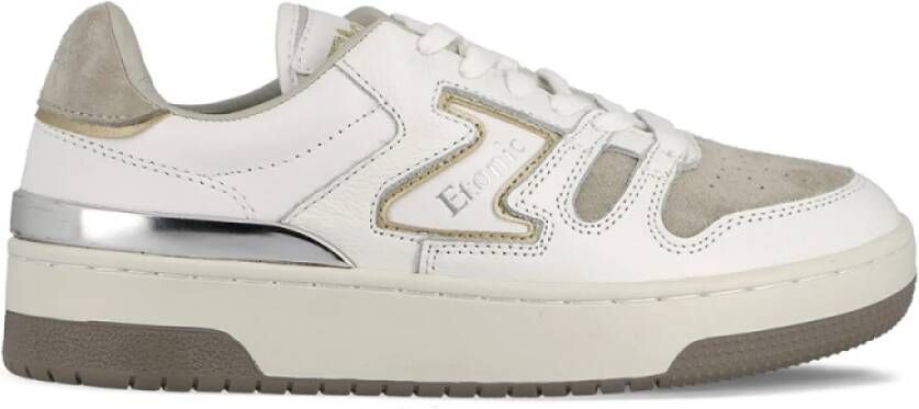 Etonic Zilver-Goudkleurige Leren Sneakers