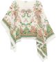 Etro Beige Asymmetrische Boot Hals Cape - Thumbnail 1