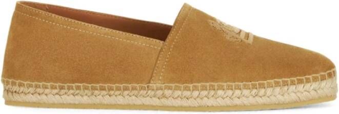 ETRO Beige Suède Espadrilles Brown Heren