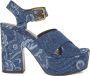 Etro Blauwe Bloe Plateau Sandalen - Thumbnail 1