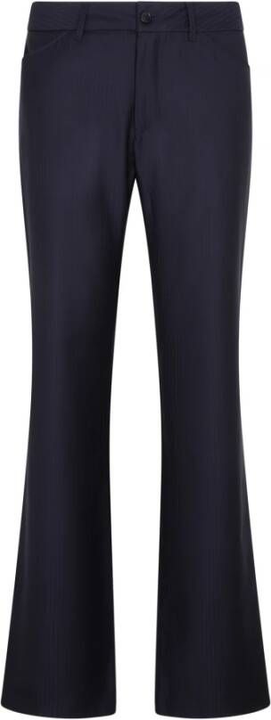 Etro Blauwe wollen bootcut broek