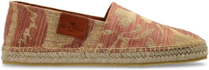 Etro Bruine Linnen Espadrilles