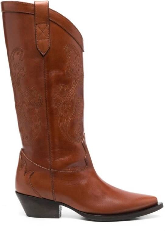 ETRO Cowboy Boots Brown Dames